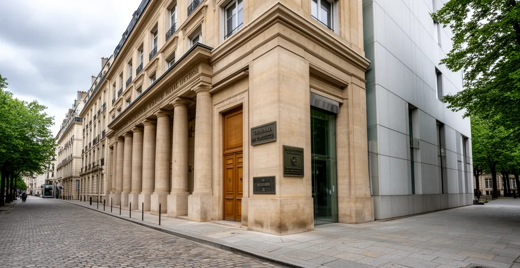 Tribunal de commerce français procédure liquidation judiciaire facade